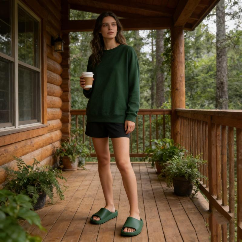 rosyclo Cloud Slides for Women Men - Ultra Soft Thick Sole Pillow Slippers, Non-Slip Lightweight Foam Slippers, Waterproof House Shoes for Shower & Beach.