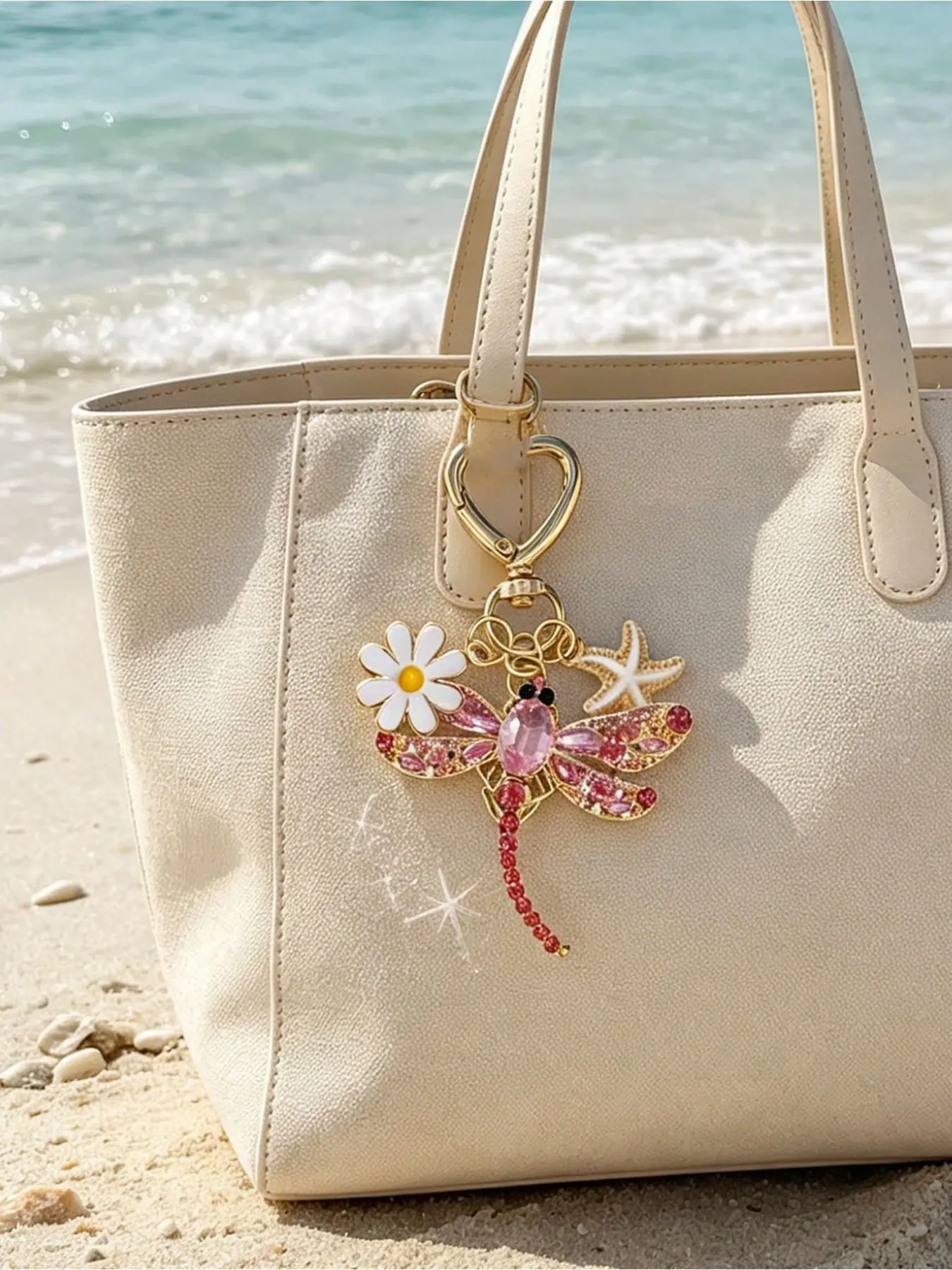 Shimmering Crystal Dragonfly Keychain, Rhinestone Design, Perfect for Bags, Wallets, Keys, Ideal Gift for Women, Girls, Jewelry Lovers