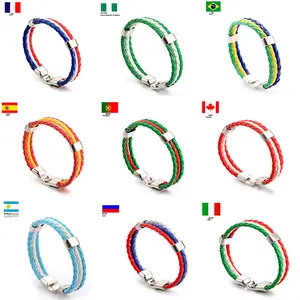 Rope Surfer Leather Braided Bracelet Bangle Wristband Friendship Gift