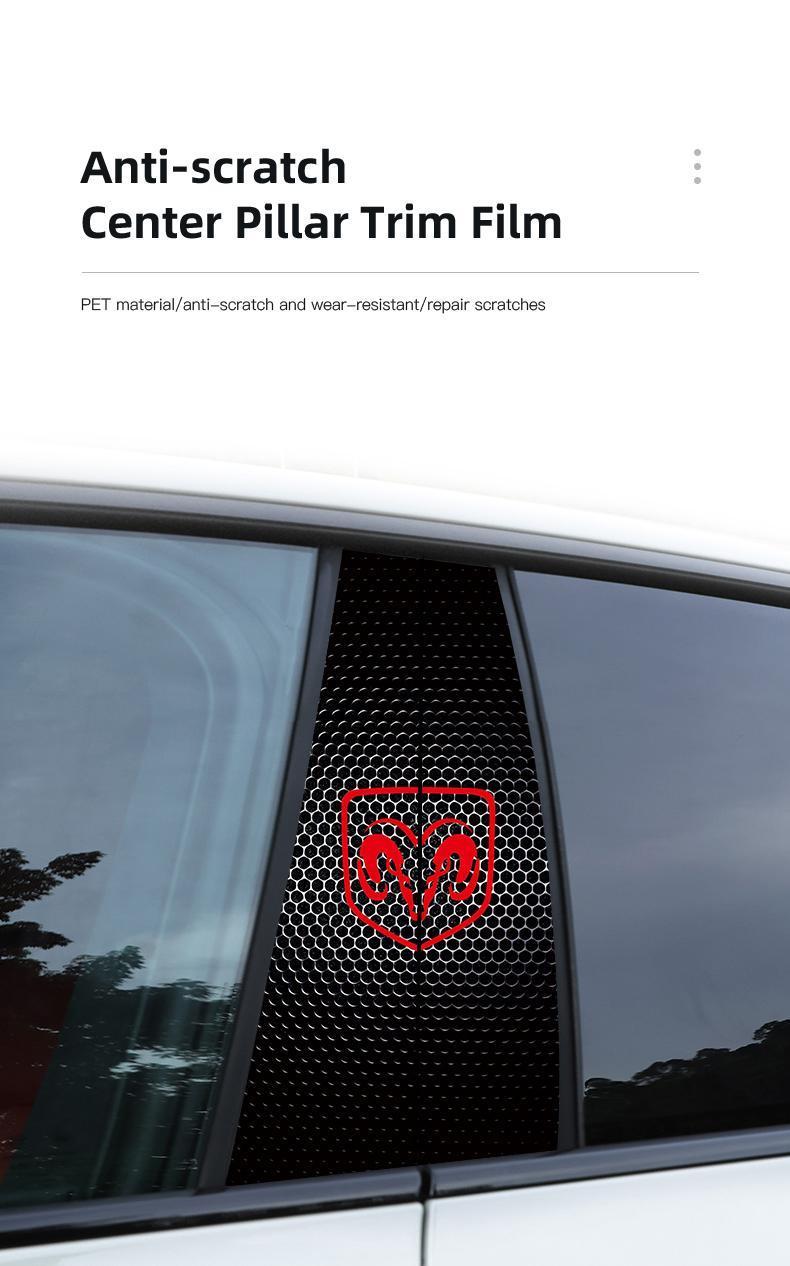 Car Middle Column Creative Sticker For Dodge Durango Charger Ram 1500 Nitro Scratch Protection Decorative Paster Car Supplies