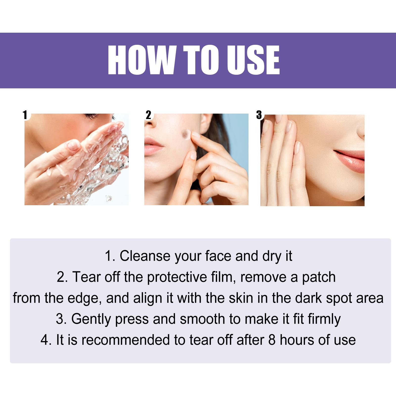 EELHOE Dark Spot Removal Patch, Lightening Face Dark Spots Melasma Spots Melanin Moisturizing Whitening Skin Spot Patch