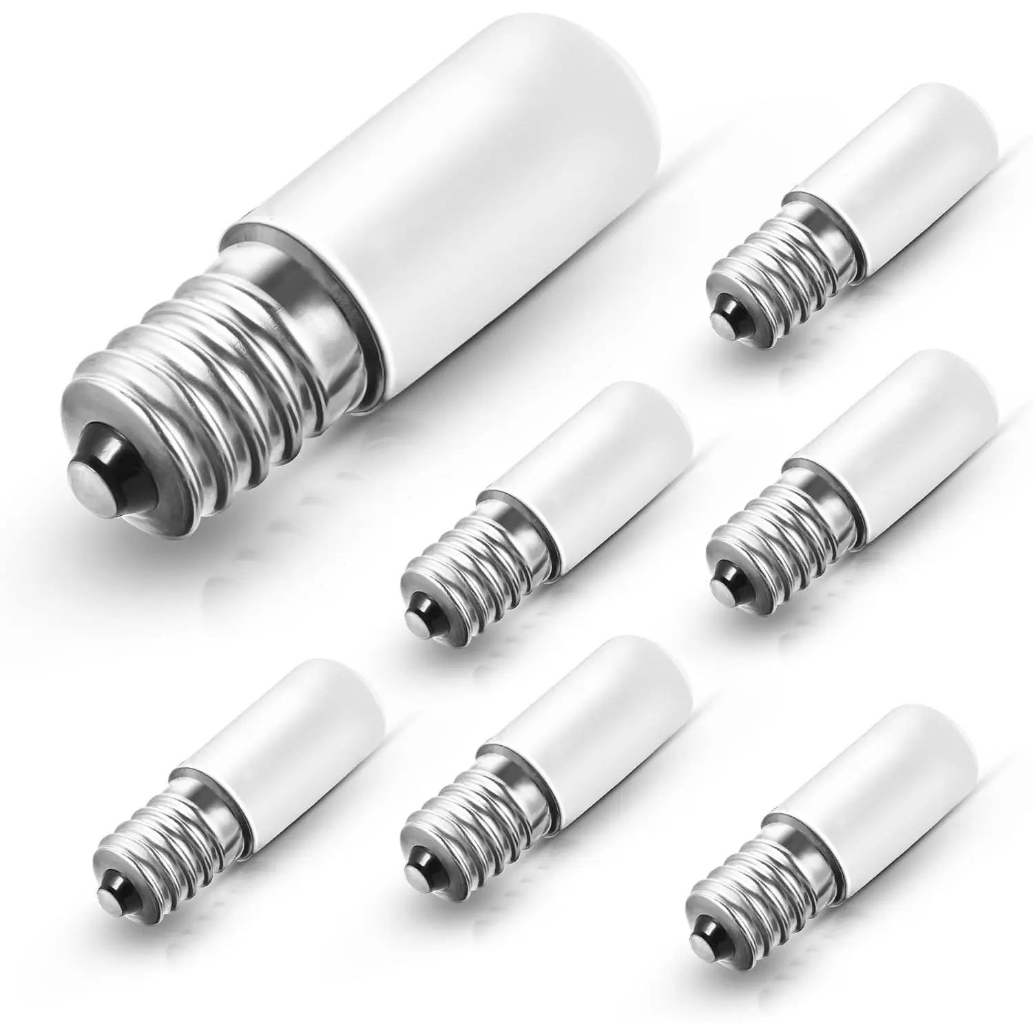 LED C7 S6 Night Light Bulb, 15 Watt Light Bulbs Equivalent(1.5W), Mini LED Bulb Candelabra E12 Base, Soft/Warm White 3000K LED, Small Light for Bedroom Salt Lamp(6 Pack)