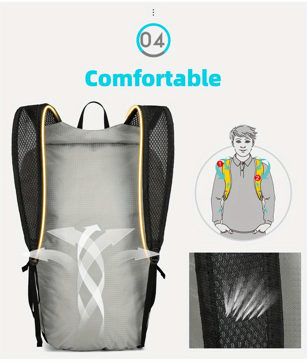 Ultra-Lightweight Foldable Backpack, Compact And Portable Outdoor Sports Backpack, Suitable for Hiking, Cycling, Travel, Business Trips, Commuting, And Fitness, Featuring Shock-Absorbing Breathable Shoulder Straps And Quick Folding for Easy