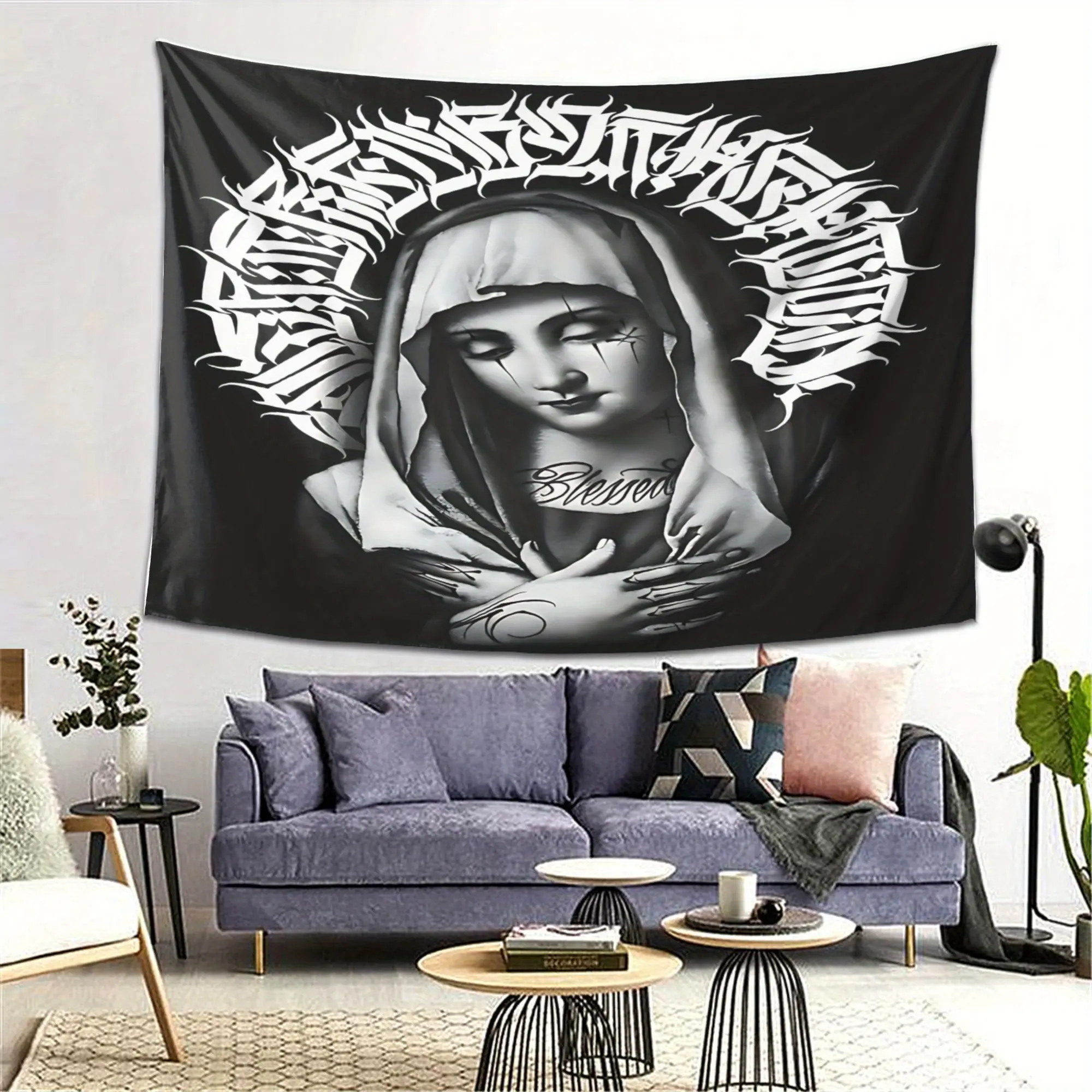 2D Plane - 2D Plane - 1pc 2D Print Chicano Tattoo Tapestry, Perfect for Enhancing Living Room, Bedroom, Office Or Party Decor - A Great Gift for Sports Fans, Adds a Stylish Touch to Any Bedroom