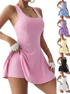 New Women's Ultra-Short Sexy Sports Dress, Casual Comfortable, Tennis Sport, Ideal for Fitness Running, Ladies' Sports Set