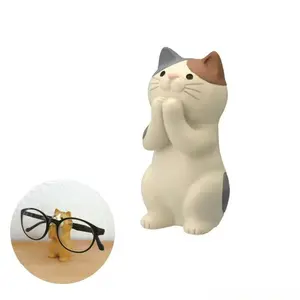 Japanese-style miscellaneous goods: cat and tiger phone/tablet stand, office desk decoration ornament, gift