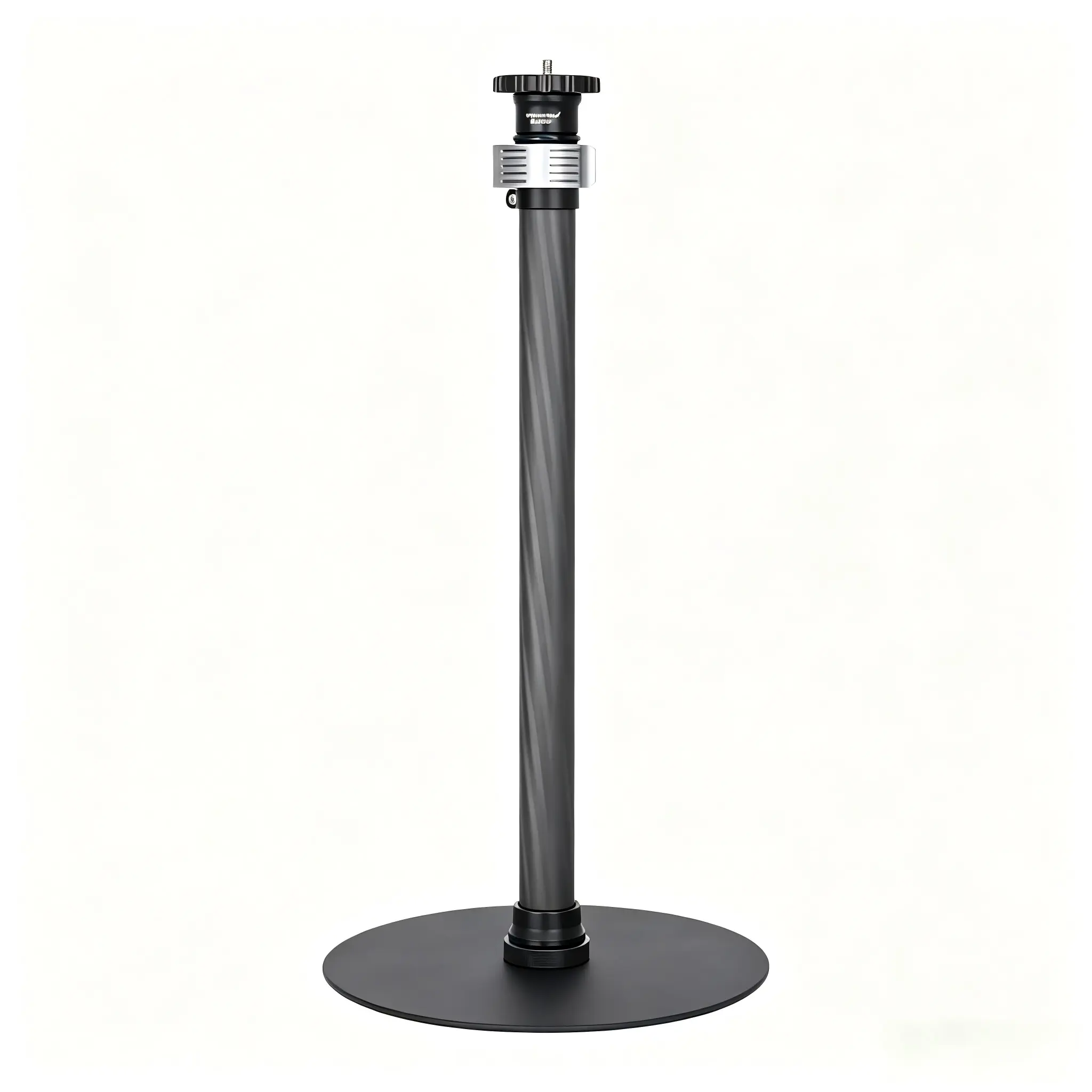 Carbon Fiber Desktop Monopod Stand, 16"-28" Adjustable with Base | Heavy Duty Table Mount Extension Rod, for DSLR Camera, Webcam, Light, Live Streaming & Vlogging, Stable Base, Lightweight