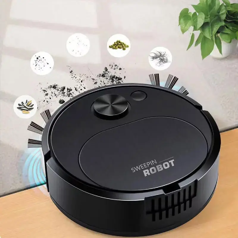 NEW 3-In-1 USB Smart Wireless Sweeping Robot Vacuum Cleaner with Mopping, 1500Pa Dragging Cleaning for Home, Household Items
