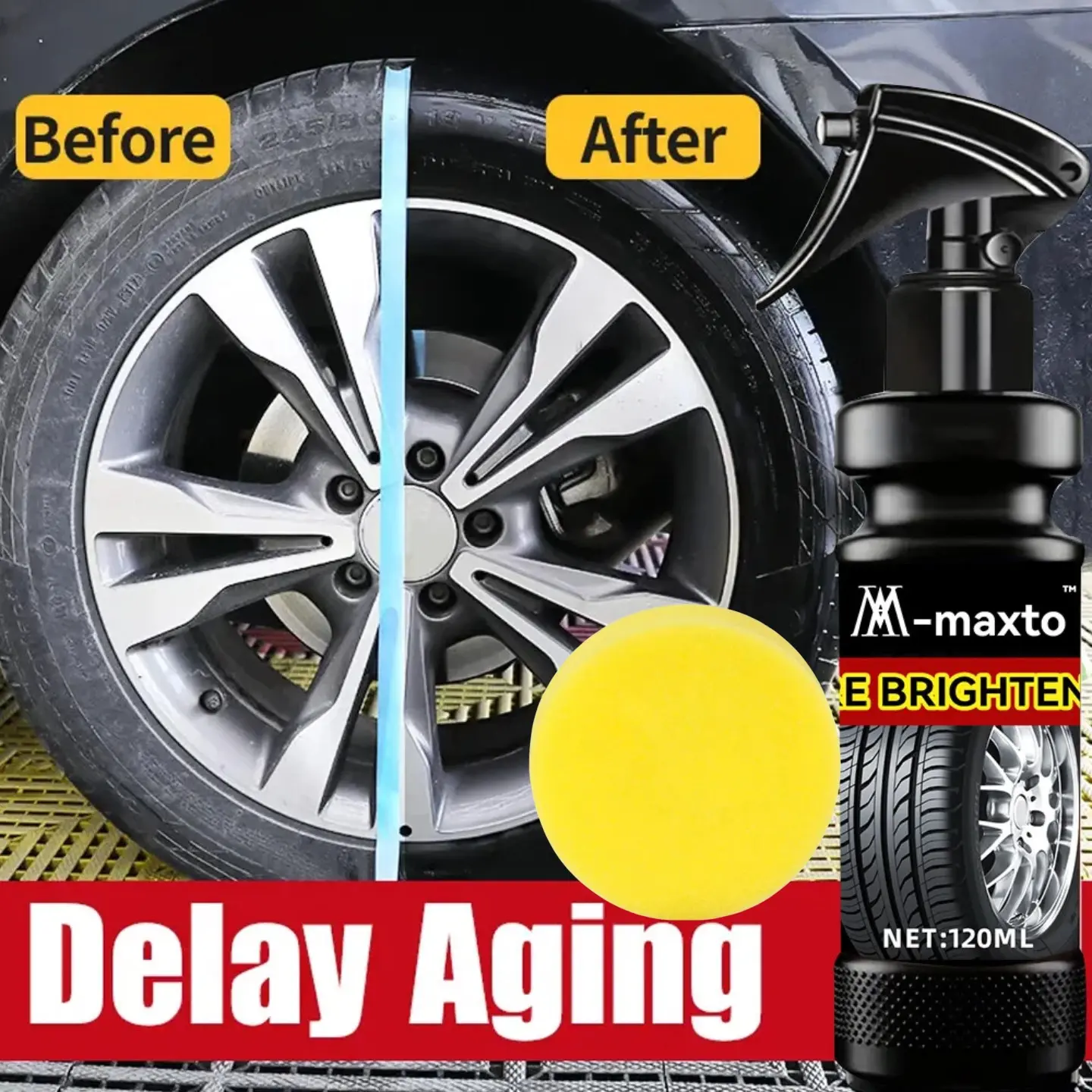 120ml Car Interior Exterior Plastic Restorer, Repair Fading, Whitening and Aging, Plastic Renovation Maintenance Liquid