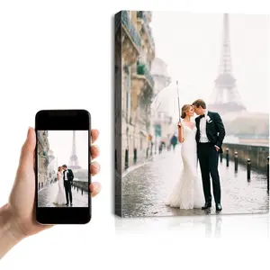 AbcCustomize Canvas Prints with Your Photos, Custom Canvas Wall Art for Bedroom, Living Room, Office, Unique Custom Photo Gift Idea for Family, Friends, Pet Lovers, Ready to Hang