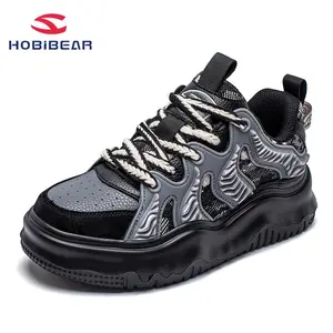 HOBIBEAR Ladies/Men's Fashion Sports Shoes - Outdoor Leisure Shoes - Suitable for travel, jogging, hiking, mountain climbing, and training. men's casual sports shoes Black shoes