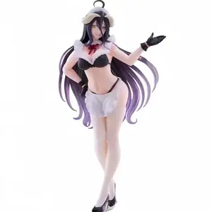 20cm Overlord Anime Girl Figures Apron Dress Albedo Action Figures Figurines Car Decoration Doll Model Fans Gifts Kids Toys