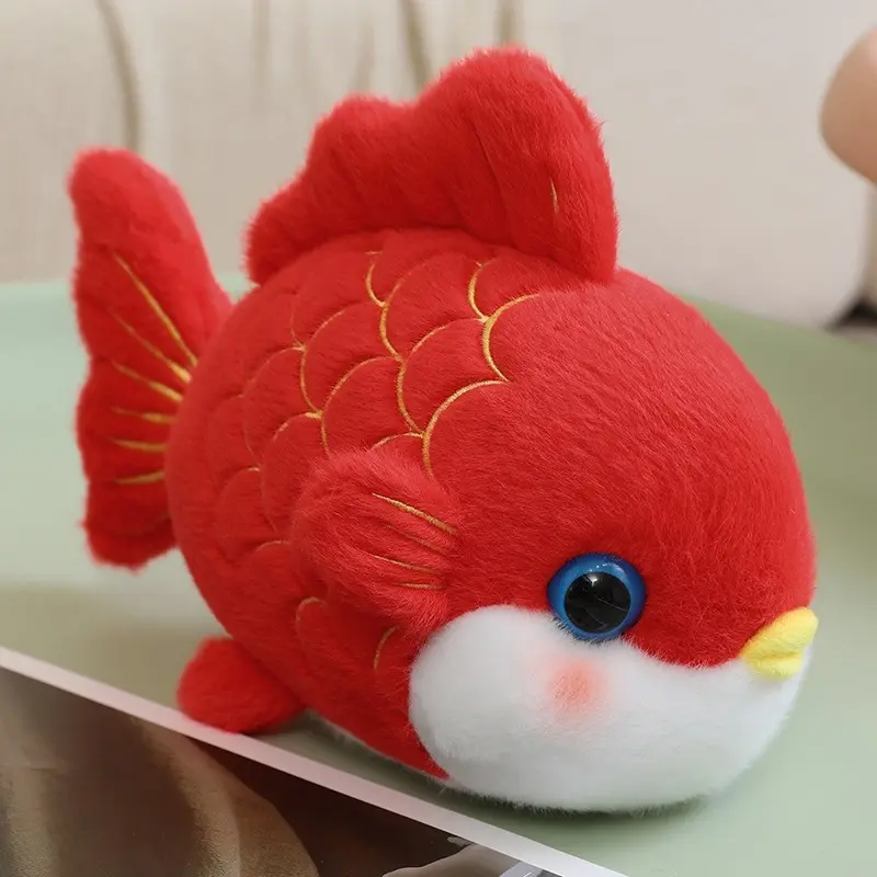 Goldfish Plush Toy, Cute Fish Stuffed Animal for Boys and Girls, Perfect Gift for Kids and Adults, Collectible Soft Toy
