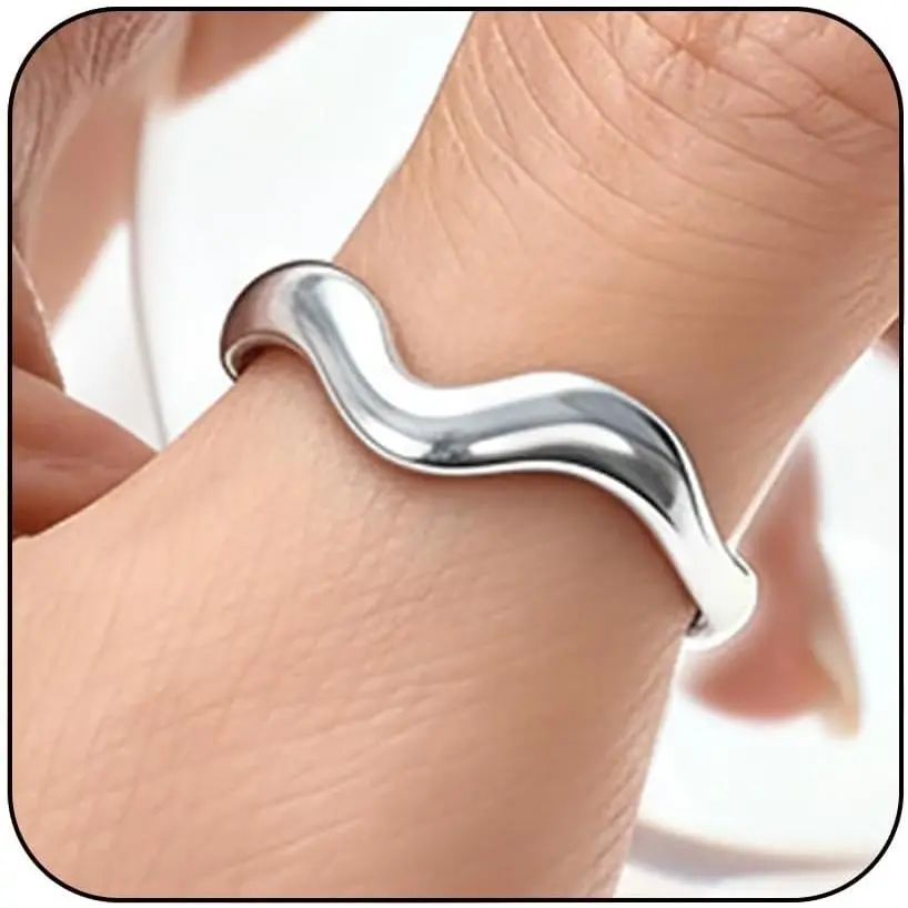Silver-wavy