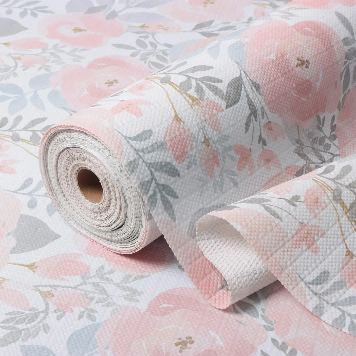 Peony Shelf and Drawer Liner for Kitchen  Non-Slip | Non-Adhesive Floral Cabinet Drawer Liners for Kitchen Shelf,  Cupboard Liners,Easy to Clean,12IN x 10FT