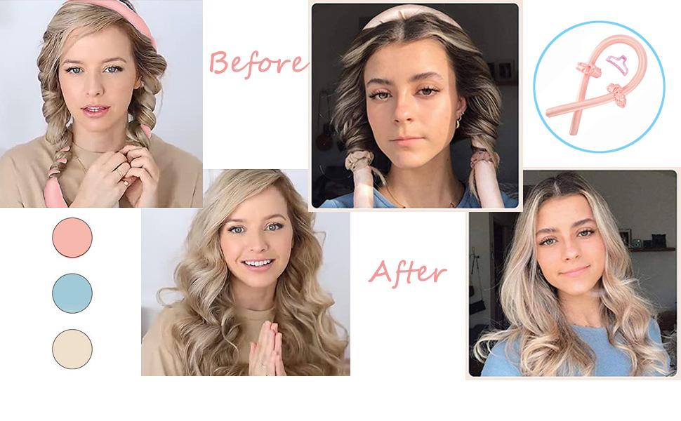 No-heat, no-electricity physical curling rod, no-iron lazy person's magic tool, for women sleeping, does not damage hair, curling rod, styling curler