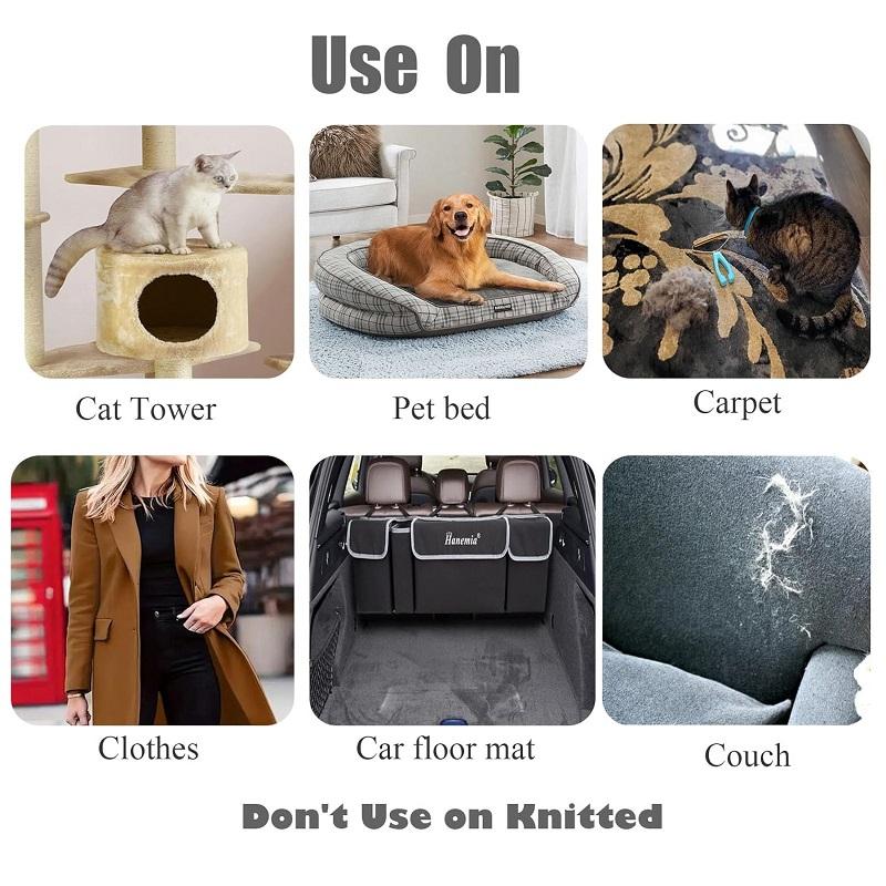 Pet Hair Removal Tool Set, 2 Silicone Rollers for Dogs & Cats, Self-Cleaning Design, Ideal for Sofa Car Carpet Cleaning