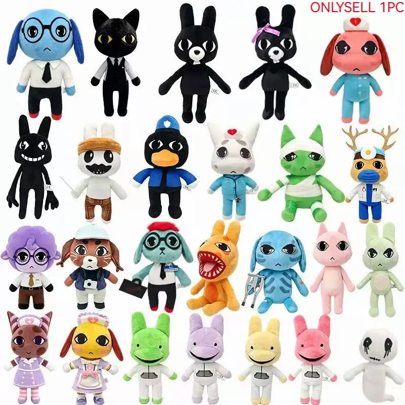 Animal Hospital Horror Game Merchandise, Plush Puppy Toy, Cute Animal Decorations, Perfect Gift for Fans, Soft and Cozy