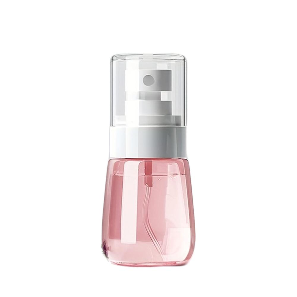 1Pc Portable Fine Mist Spray Bottles - 2.03oz/1.01oz Travel Size, Hypoallergenic Clear Perfume & Lotion Dispenser with Pump, Facial Tools
