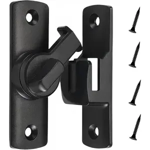 90/180 °   Upgraded Barn Door Lock, Flip Duty Rust-Proof Sliding Door Lock, Protecting Childs Safety Door Lock Latches  Barn, Bathroom, Garden, Window, Cabinet, Garage, Pet Door