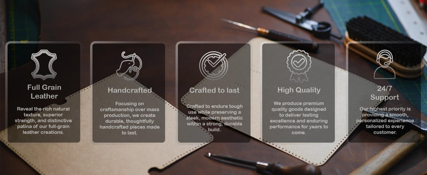 Full Grain Leather Key Wrap, Motorcycle Key Organizer, Durable Key Holder with Silencer & Key Ring Cover