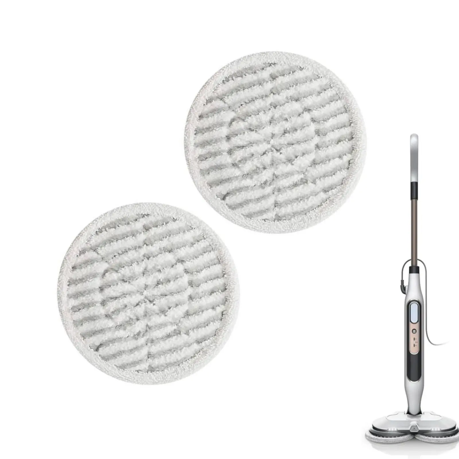 2 PCS Steam Scrub Pads, Mop Replacement Pads, Reusable Microfiber Replacement Pads for  Steam Mop, Mop Refills, Steam & Scrub All-in-One Scrubbing , Dirt Grip Scrub Washable Pad
