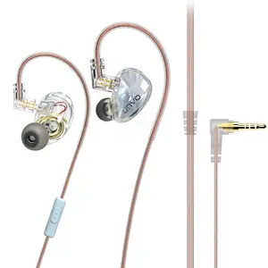 UNVO S08 In-Ear Monitors, High-Fidelity Wired Headphones with Mic, Noise-Canceling Earbuds for Singers, Compatible with I15/i16/i17 & Android Phones