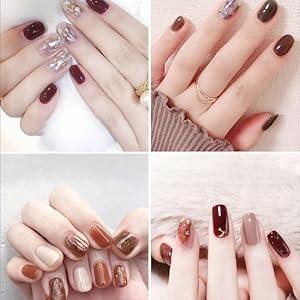 White French Tips Press on Toenails Colorful Gem Press on Nails Long Square False Nails with Flower Charm Design Pearl Fake Toenails Glossy Spring Summer Fake Nails for Women Girls Manicure 48Pcs