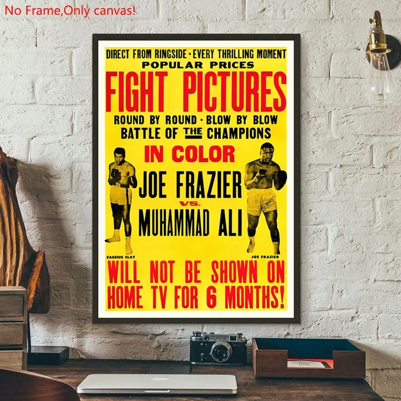 1 piece/set frameless canvas painting print poster, Classic realistic Boxing Sports star art,Floyd Mayweather Boxing, a perfect gift for mixed martial arts loves, ideal gift for bedroom, living room, dorm hallway, kitchen,s mural, wall decor