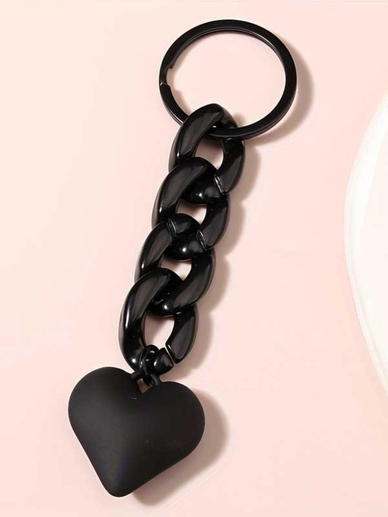 Heart Shaped Keychain, Heart Design Keychain, Minimalist Bag Accessory, Car Pendant, Phone Ornament, Versatile Keychain, Trendy Cute Keychain, Stylish Keychain, Fashionable Alloy Keychain