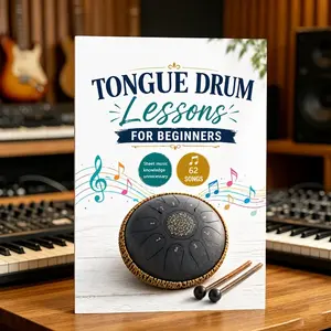 Tongue Drum Lessons for Beginners, 62 Simple Songs, No Sheet Music Needed, Quick Start Guide, Play Without Notes, No Experience Required