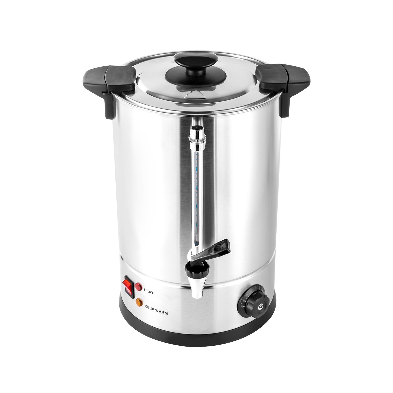 12L Commercial Coffee Urn 110V 1KW Adjustable Temp For Office Camping Wedding Cafe Catering Service Stainless Steel Material Auto-Shutoff 12L Commercial Coffee Urn 110V 1KW Adjustable Temp For Office Camping Wedding Cafe Catering Service Stainless Steel Material Auto-Shutoff