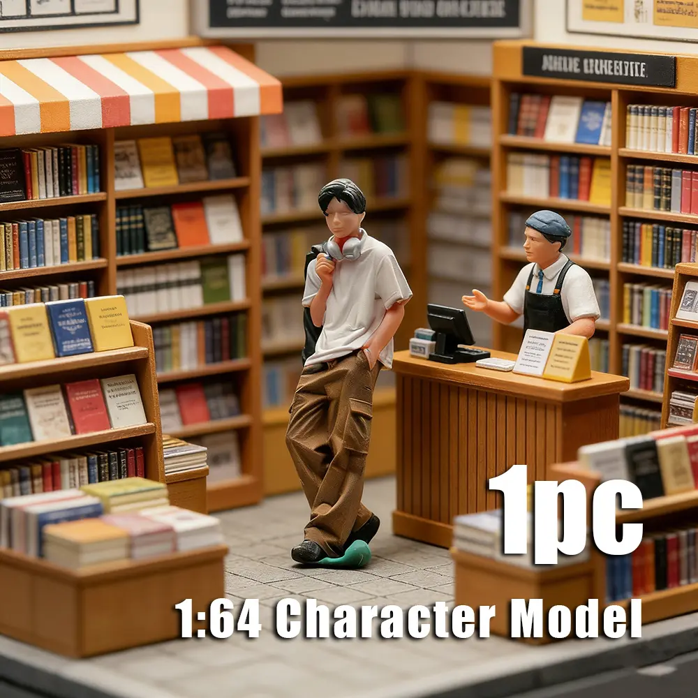 1 PC Character models, scene model kit, Character model miniature statue, suitable for use as embellishments in outdoor miniature landscapes or DIY handmade landscaping projects, making the scenes more vivid