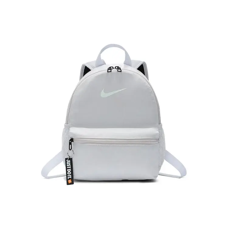 Nike Brasilia Sport Zip-Top Backpack for Men, Casual Style in Heritage Grey