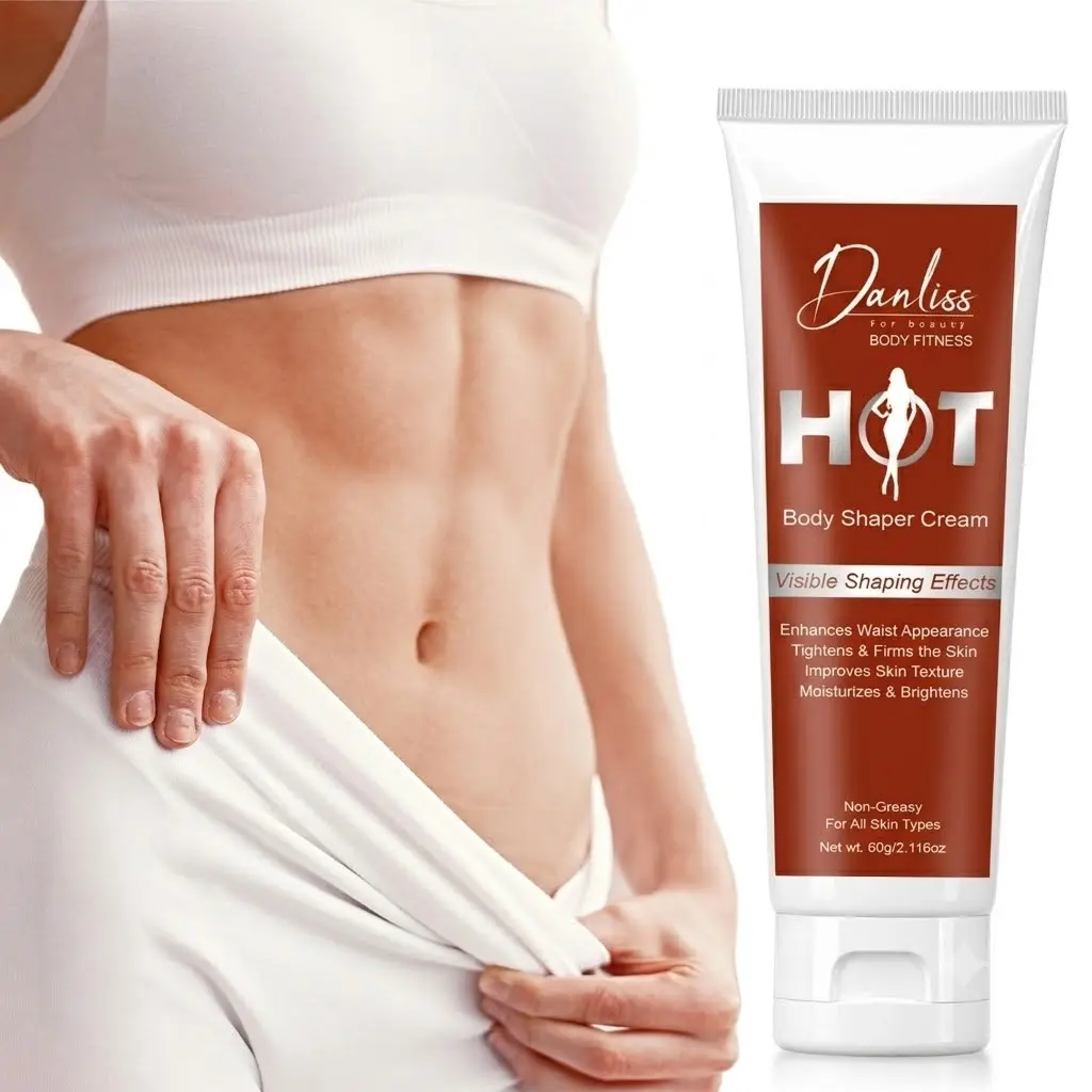 Warming Firming Moisturizing Cream, Body Contouring Cream, Glycerin + Collagen + Hyaluronic Acid, For Post-Workout Use, Firms, Plumps, and Softens Skin, Deeply Moisturizes, Smoothes Skin Texture, Suitable for Dry and Dehydrated Skin 60g