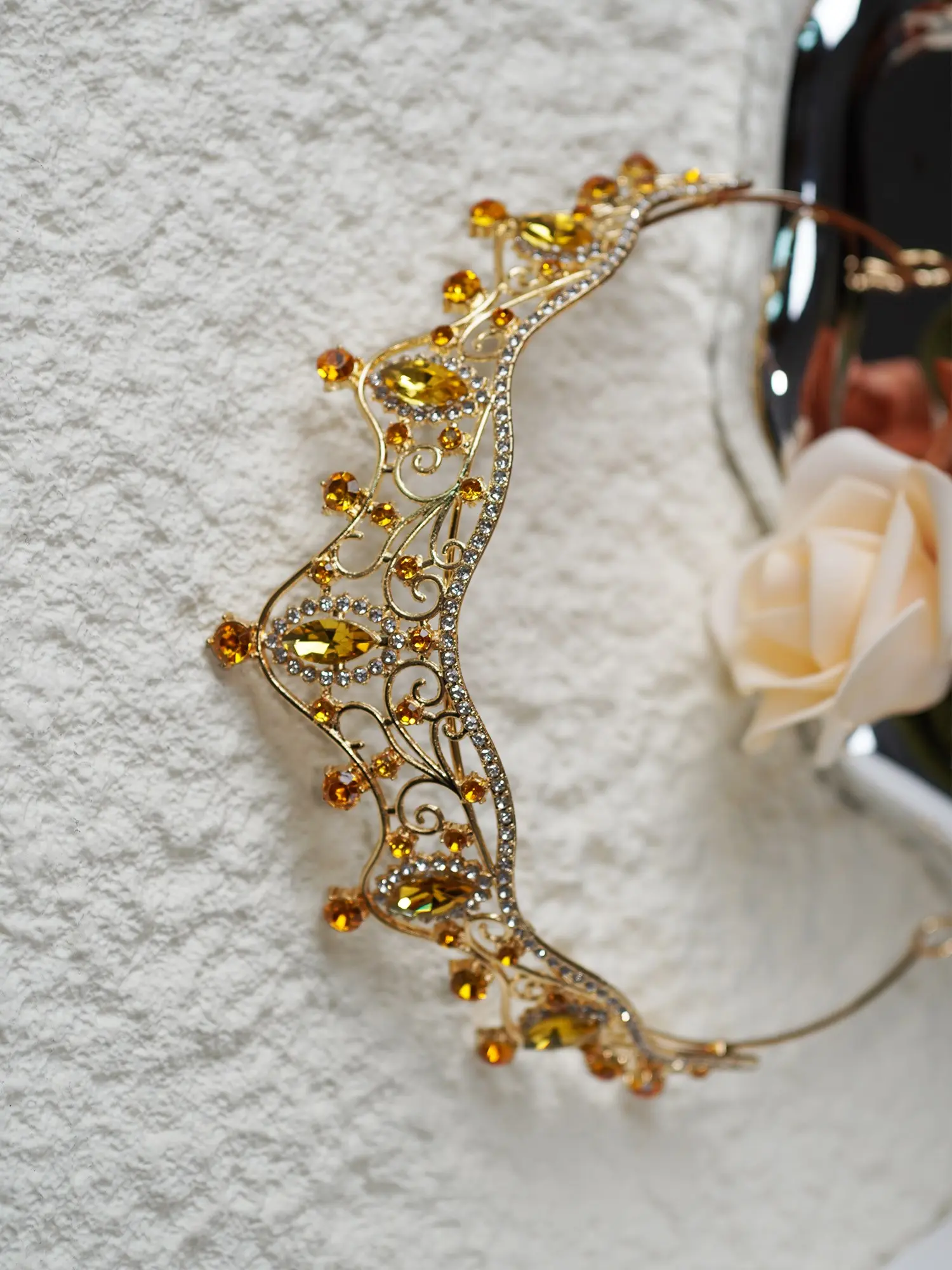 Princess Crown Hair Accessory, Tiara, Rhinestone Crown Decoration, Birthday Crowns, Crown Design, Birthday Party Festival Hairband, Role Play Costume Jewelry