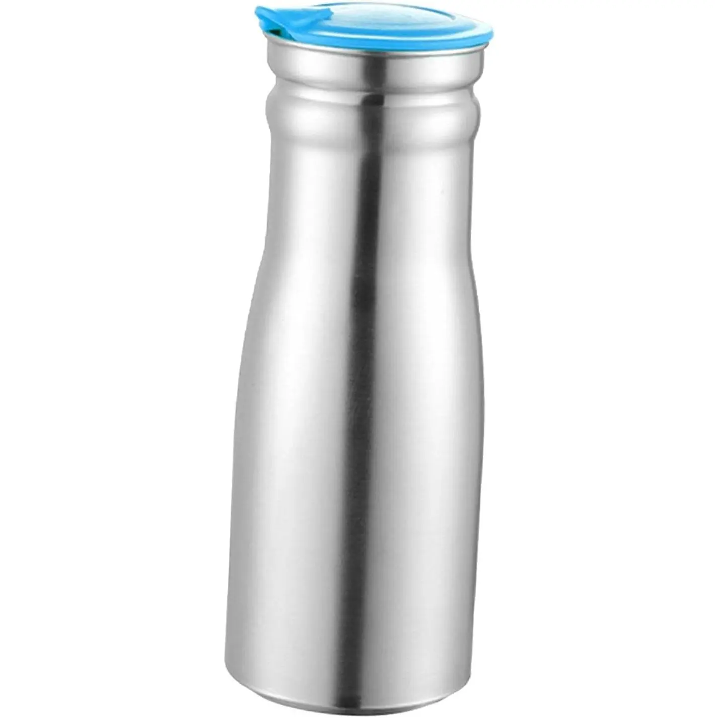 1L Double Walled Vacuum Insulated Stainless Steel Water Jug Thermal Coffee Carafe Thermos with Insulated Lid - Perfect for Restaurants and Hotels, Blue