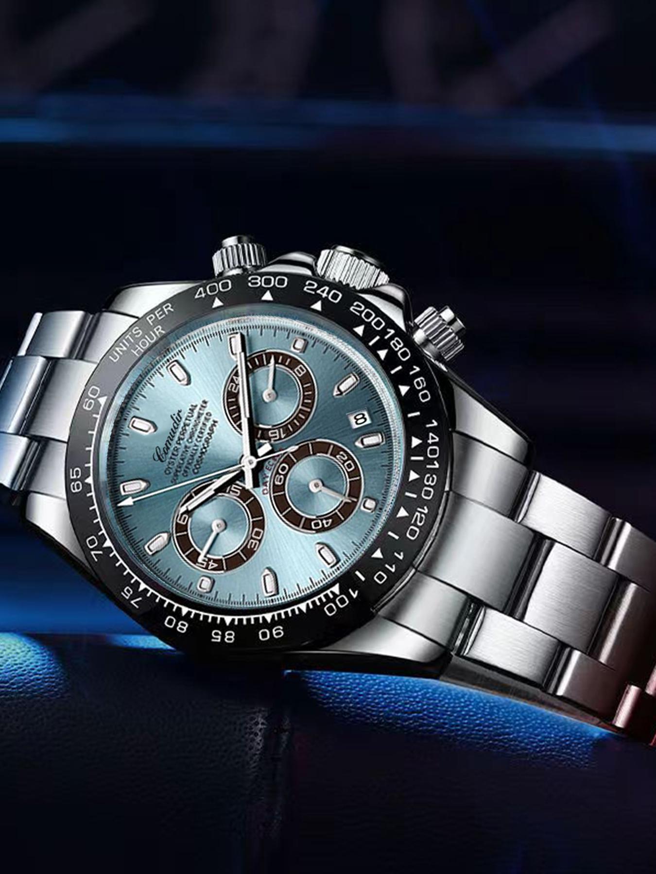 Men's Business Fashion Analog Quartz Watch, Fashion Watch for Party, Daily Clothing Decor, Trendy All-match & Exquisite Watch for Birthday Gift with Box, Business Fashion Watches Men's Business Fashion Analog Quartz Watch, Fashion Watch for Party, Daily Clothing Decor, Trendy All-match & Exquisite Watch for Birthday Gift with Box, Business Fashion Watches