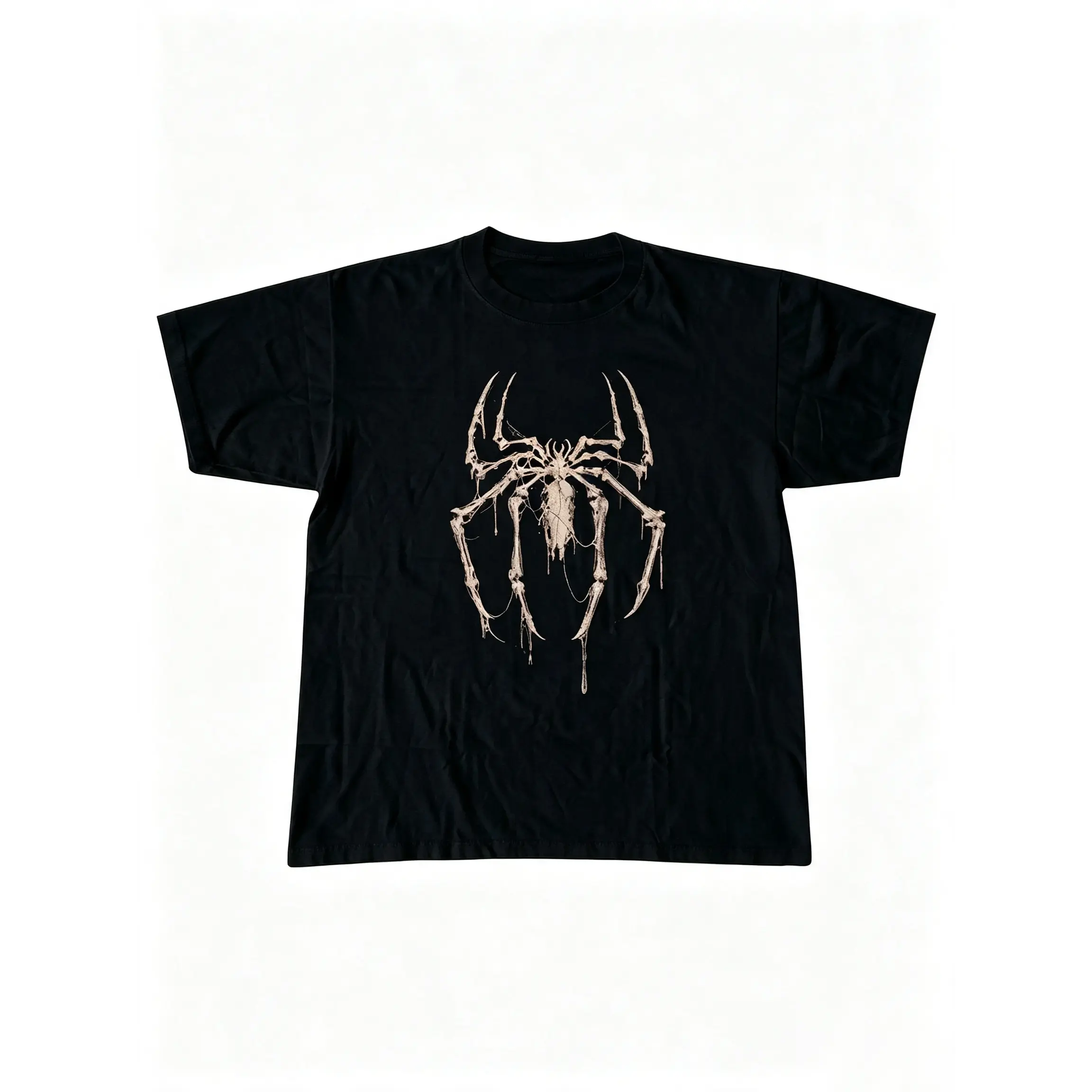 Men's and Women's T-Shirt, Vintage Spider Skeleton Graphic Tee, Animal T-Shirt, Unisex Gift Shirt, Gothic Grunge Emo Scene Amity Affliction Style Clothes Menswear Womenswear Streetwear