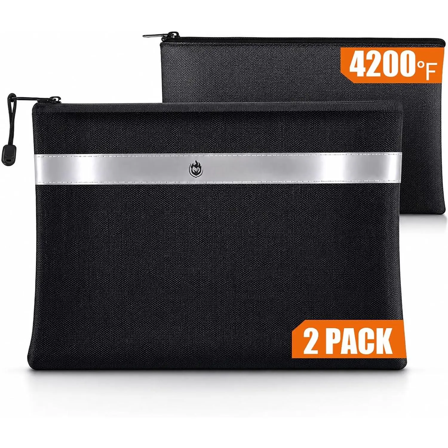 Fireproof  Bag for , 2 Pack Fire Proof Bag for Documents