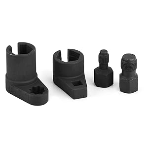 Automotive Oxygen Sensor Socket Removal Tool Wrench and Thread Chaser Set 5Pcs