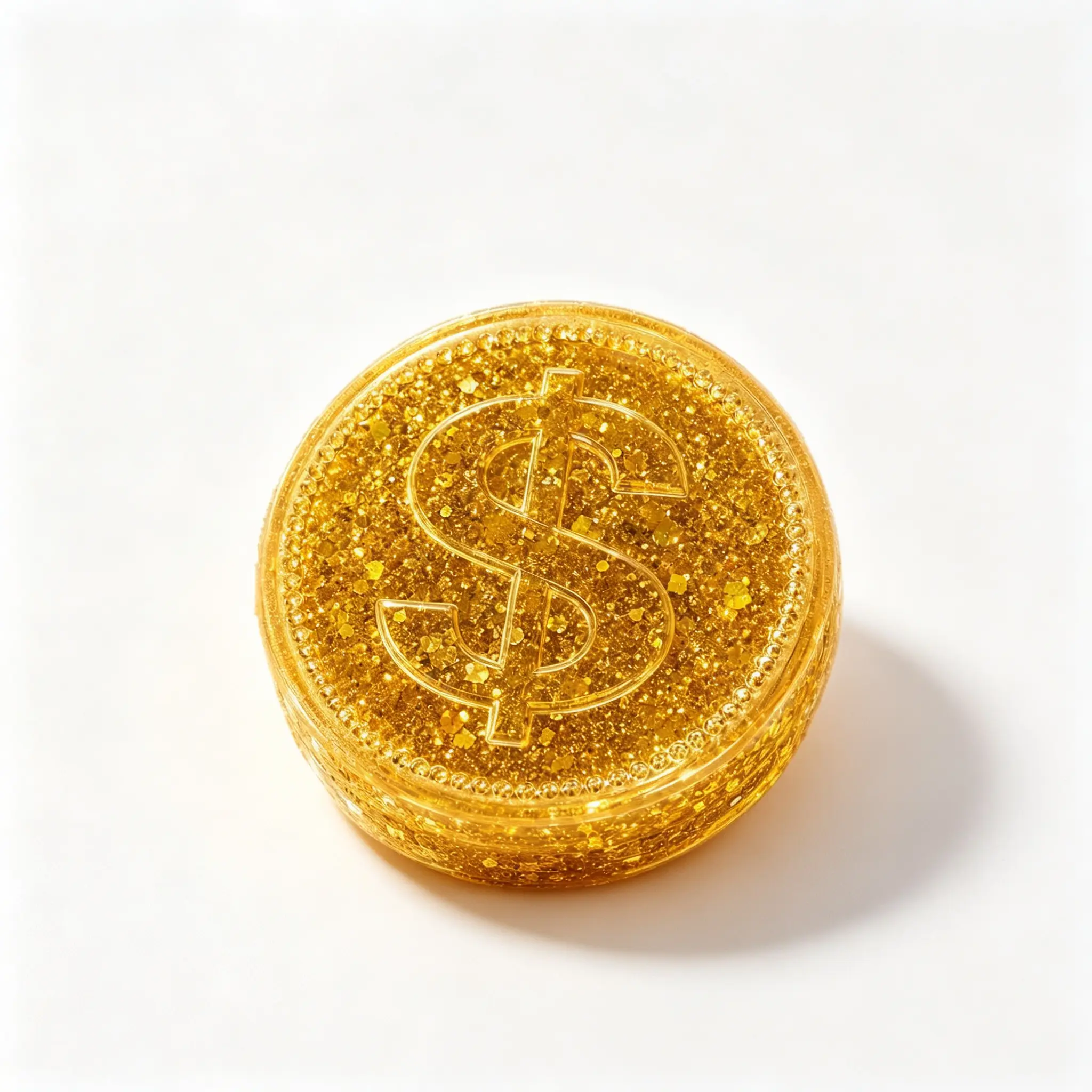 Gold Coin Simulation Squeeze Toy, Realistic Dollar Sign Fidget, Sensory Pinch Ball for Stress Relief, Fun Desk Accessory & Novelty Gift for Office and Home, Soft Tactile Stress Reliever (Single Piece)