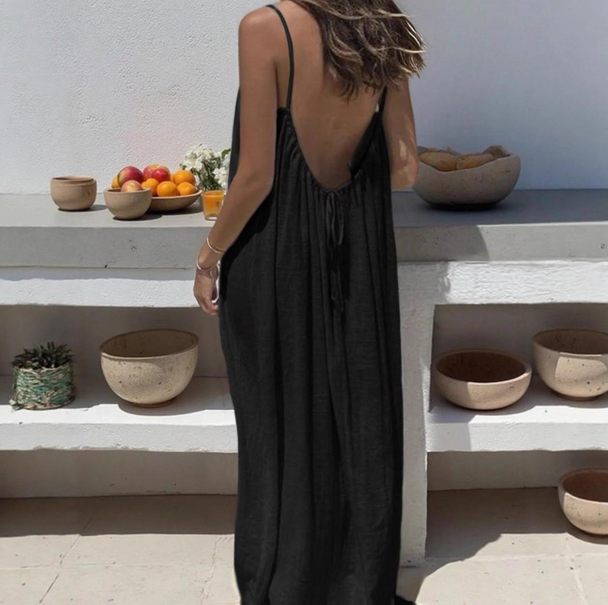 2026 New Arrival Women’s Backless Spaghetti Strap Loungewear Dress | Loose-Fit Cozy Home Essential 2026 New Arrival Women’s Backless Spaghetti Strap Loungewear Dress | Loose-Fit Cozy Home Essential