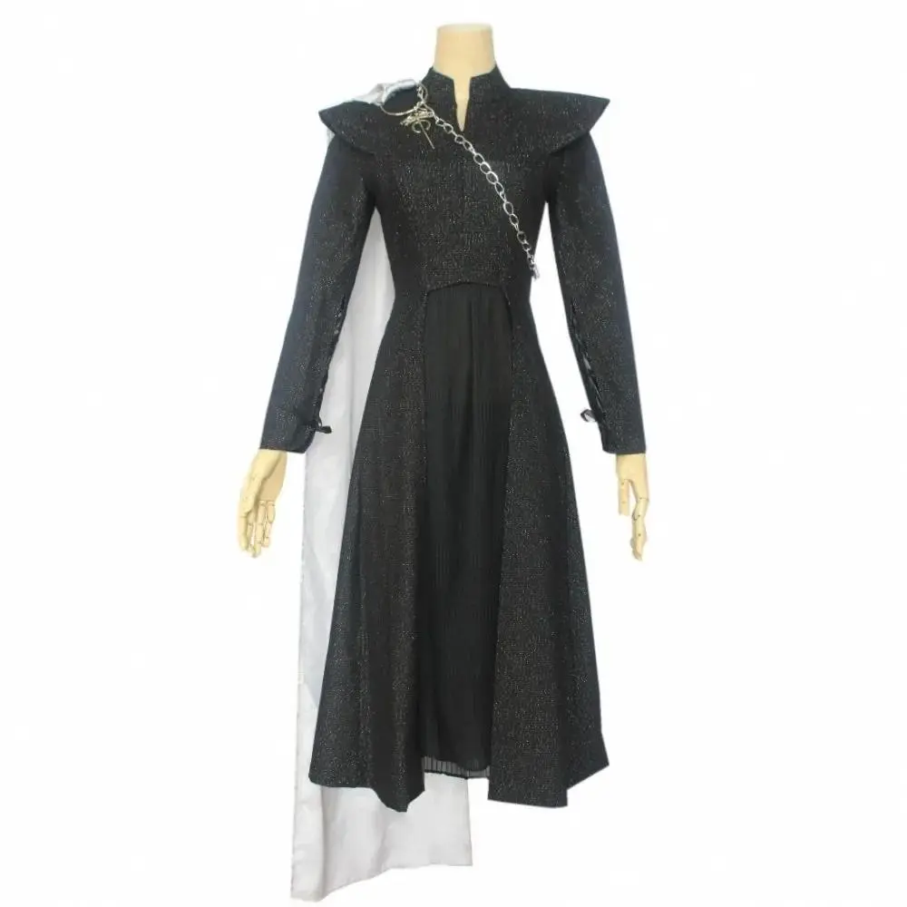 Fashionable Daenerys Targaryen Mother of Dragons Cosplay Costume Skirt Dress Windbreaker Wigs for Women Halloween Carnival