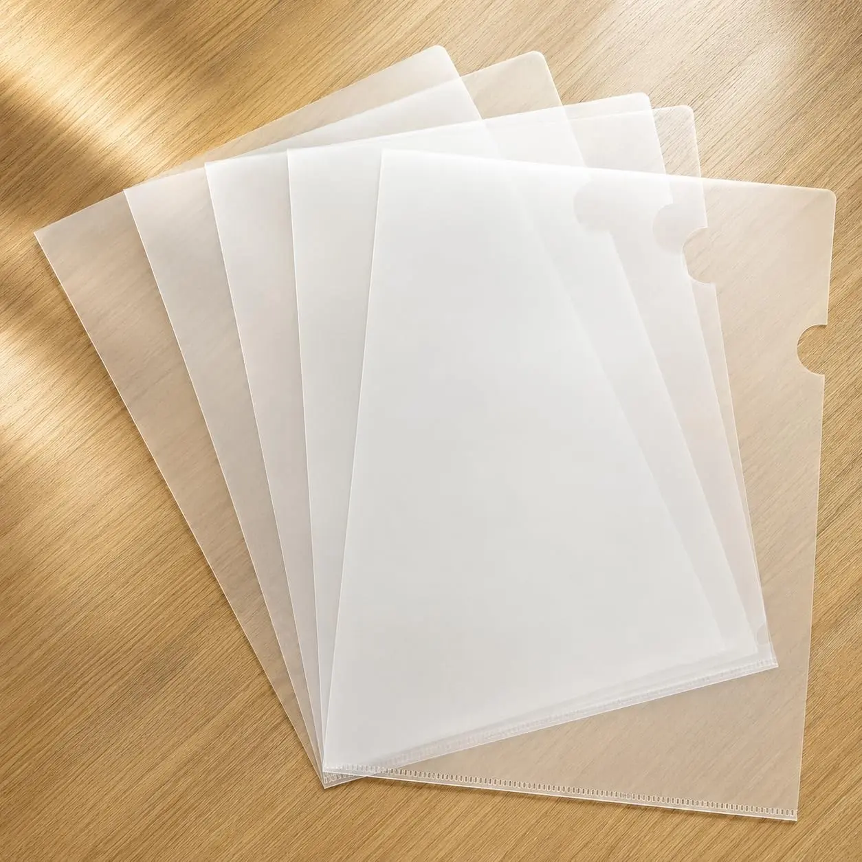 20 Pack Thick Clear Plastic Folders – Fits A4 & Letter Size Paper 8.5x11 Inch, L-Type Clear Folders for Documents, Convenient for Carrying, Sharing, and Presenting Documents