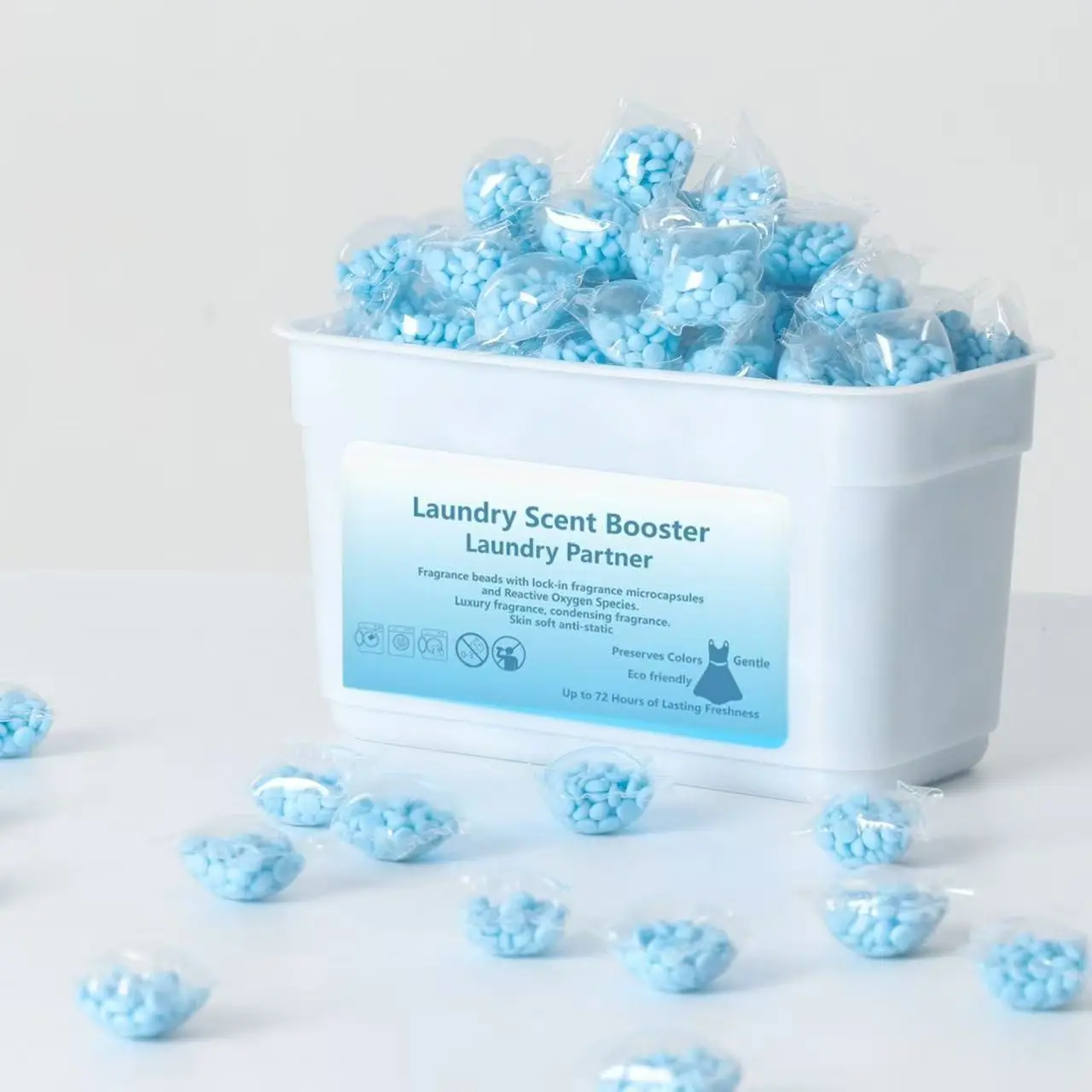 Long Lasting Scented Softener Beads, Anti-Static, Fabric Softening, Mini Jar, Laundry Scent Booster, Laundry Fragrance Enhancer, Keep Closet Fresh Long After Washing, Neutralize Musty, Sweat & Cooking Odors, Color Safe, Protect Fabric Fibers