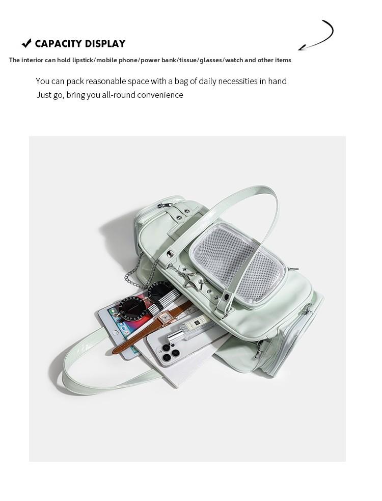 2026 New Large-Capacity Anime-Style Uniform Tote Bag, Fashionable and Simple, College-Style Shoulder Handbag for Fans