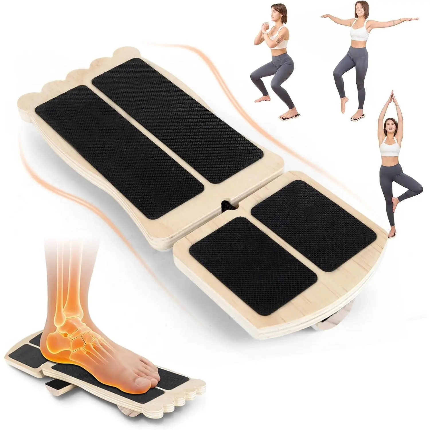 Ankle Strengthener & Ankle  Board,  For Sprain Physical Rehabilitation and  of Plantar Fasciitis, Axis Board Pro - Includes Exercise Guide