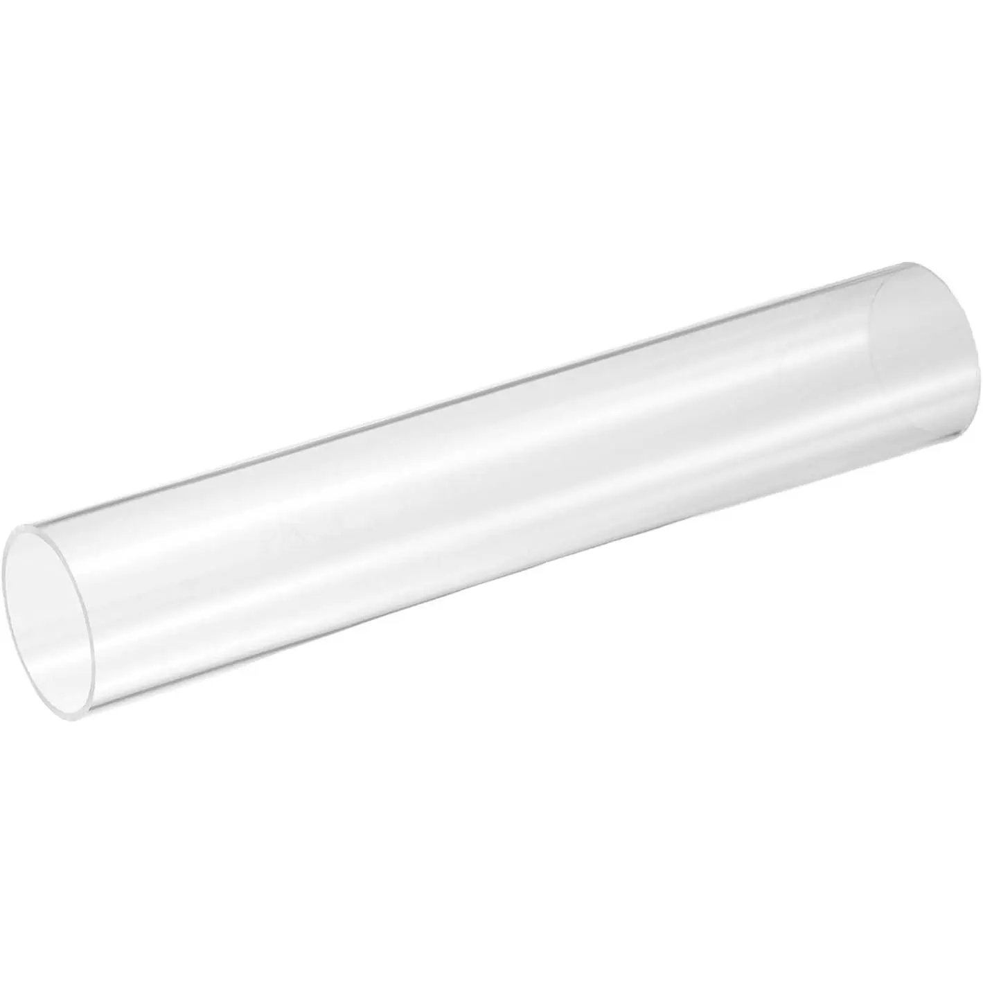 uxcell Clear Rigid Acrylic Pipe, 40mm(1.57") ID x 45mm(1.77") OD 10" Round Polycarbonate Tube Plastic Tubing for Plumbing, Lighting, Aquarium, DIY Projects
