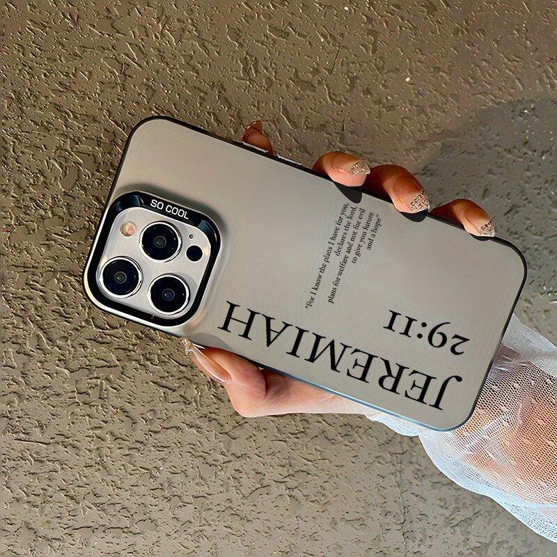 Letter Pattern Protective Shockproof Phone Case Casing, Phone Guard, Anti-drop Smartphone Protector Cover with Protection, Cellphone Accessories Compatible with iPhone 6 7 8 X XR XS 11 12 13 14 15 Pro Max